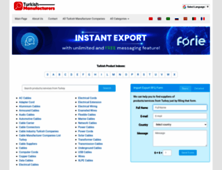 cable.turkish-manufacturers.com screenshot