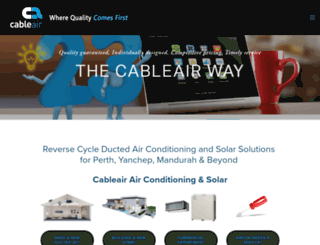 cableair.com.au screenshot