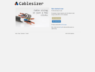 cablesizer.com screenshot