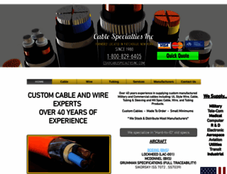 cablespecialtiesinc.com screenshot