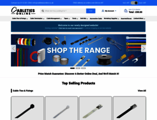 cabletiesonline.co.uk screenshot