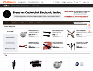 cabletolink.en.alibaba.com screenshot
