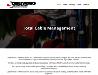 cableworkscommunications.com screenshot