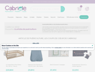 cabriole-bebe.com screenshot