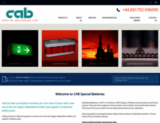 cabspecialbatteries.co.uk screenshot