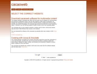 cacaoweb.com screenshot