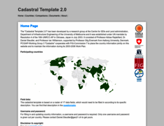 cadastraltemplate.org screenshot