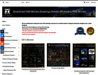 cadblocksdownload.com screenshot