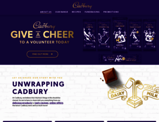 cadbury.com.au screenshot