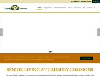 cadburycommons.com screenshot