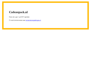 cadeaupack.nl screenshot