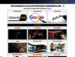 cadenceinfo.com screenshot