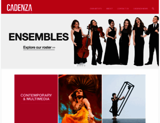 cadenzaontour.com screenshot