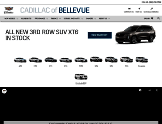cadillacofbellevue.com screenshot