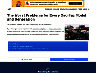 cadillacproblems.com screenshot