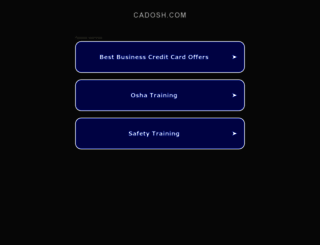 cadosh.com screenshot