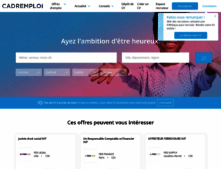 cadremploi.fr screenshot