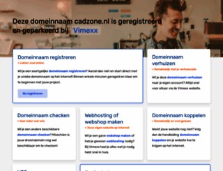 cadzone.nl screenshot