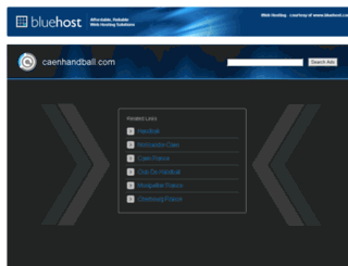 caenhandball.com screenshot