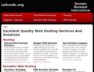 cafcordc.org screenshot