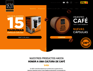 cafe1820.com screenshot
