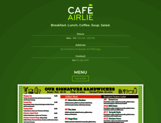 cafeairlie.com screenshot