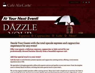 cafealacarte.com screenshot