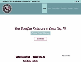 cafebeachclub.com screenshot