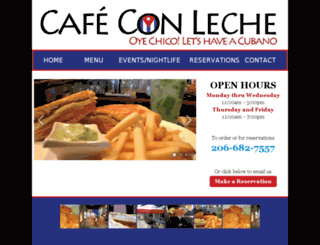 cafeconlecheseattle.com screenshot