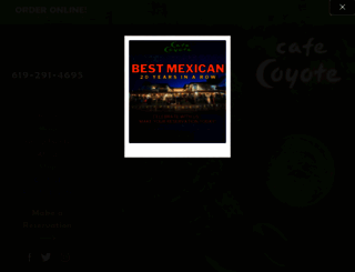 cafecoyoteoldtown.com screenshot