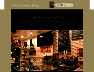 cafedecolombiabakery.com screenshot