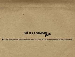 cafedelapromenade.com screenshot