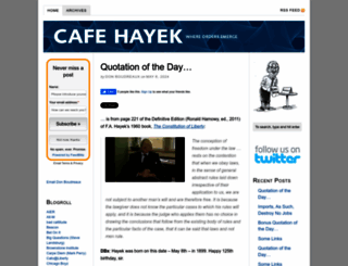 cafehayek.com screenshot