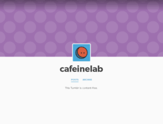 cafeinelab.tumblr.com screenshot