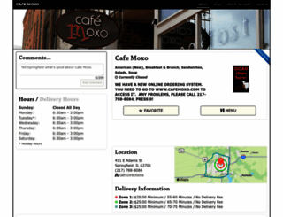 cafemoxo.netwaiter.com screenshot