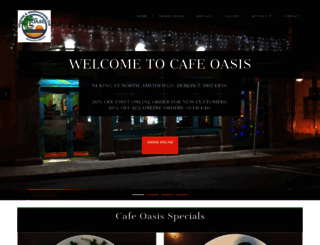 cafeoasis.ie screenshot