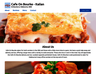 cafeonbourke.com.au screenshot