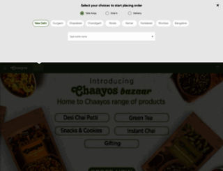 cafes.chaayos.com screenshot