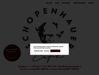 cafeschopenhauer.at screenshot