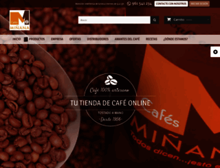 cafesminana.es screenshot