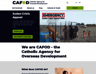 cafod.org.uk screenshot