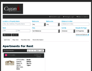 cagan-reslisting.securecafe.com screenshot