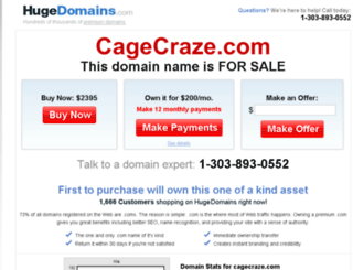 cagecraze.com screenshot