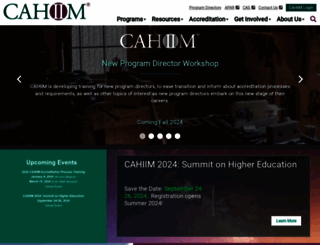 cahiim.org screenshot