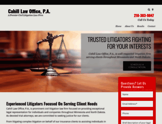 cahill-lawyers.com screenshot
