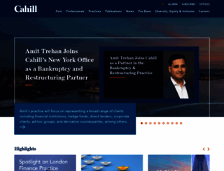 cahill.com screenshot