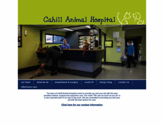 cahillanimalhospital.co.nz screenshot