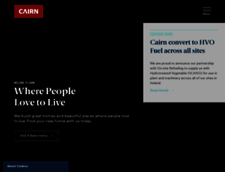 cairnhomes.com screenshot