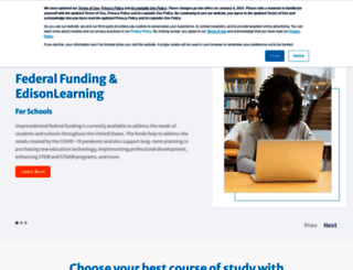 caiu.edisonlearning.com screenshot