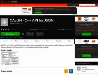 cajun-jsonapi.sourceforge.net screenshot